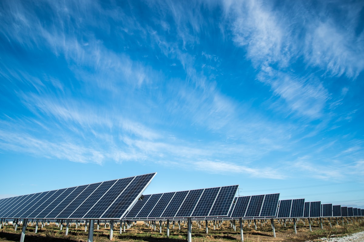 A home with rooftop solar panels